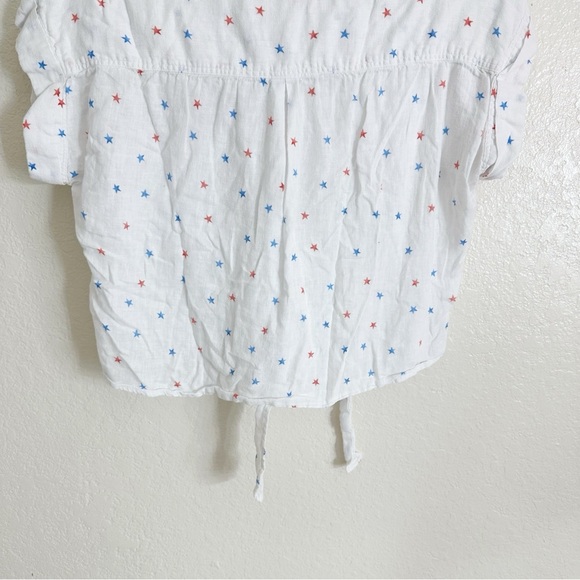 Rails Amelie Tie Front Shirt white size M - Picture 12 of 12